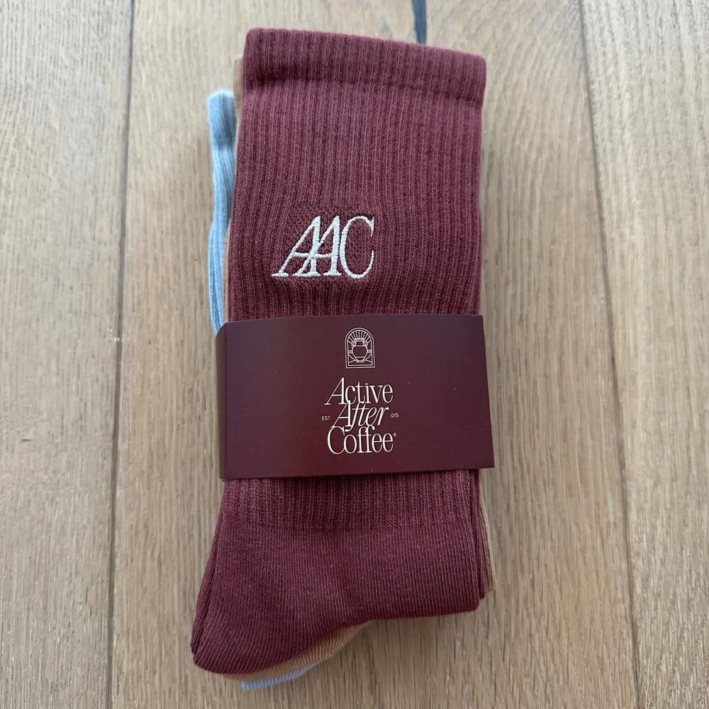 Active After Coffee Crew Socks One Size 3-pack